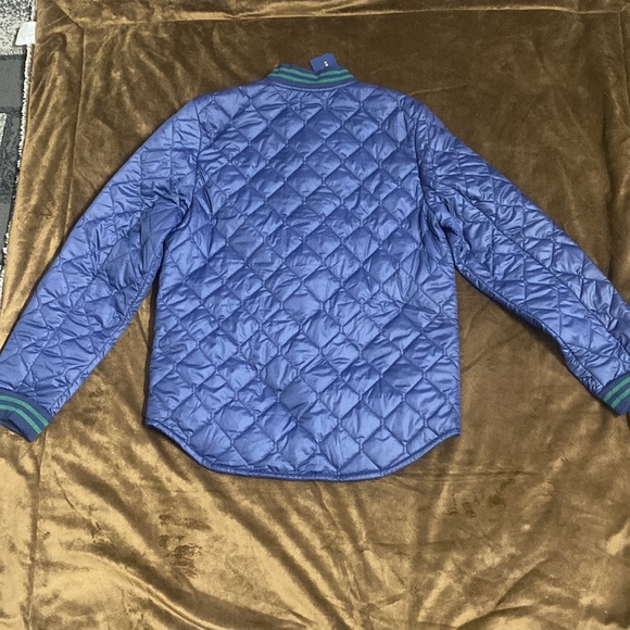 POLO RALPH LAUREN Quilted Varsity Jacket in Navy Blue - Picture 5 of 5
